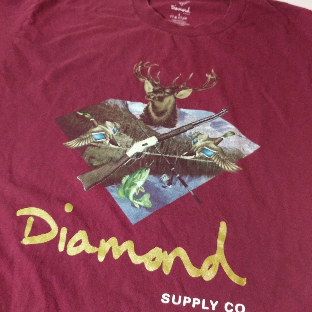 Diamond Supply Co. Marron Hunting T-shirt
